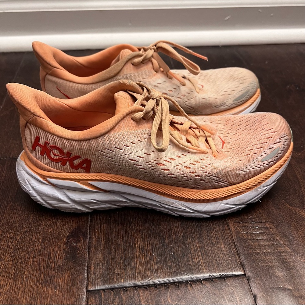 Hoka One One Orange Athletic Shoes